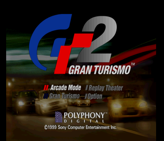 Gran Turismo 2 (Bonus Disc) Title Screen
